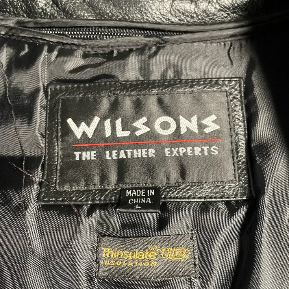 Wilson Black Leather Women’s 3/4 Coat - Picture 3 of 3